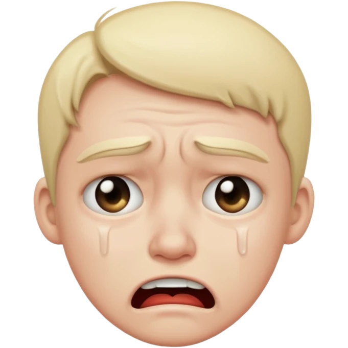 Mad face crying emoji