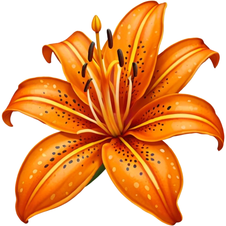 Tiger lily  emoji