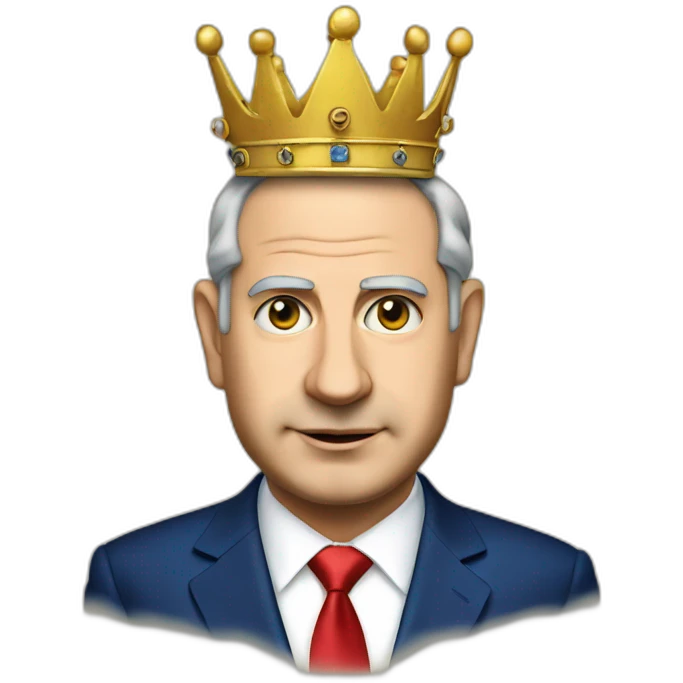 netanyahu with crown emoji