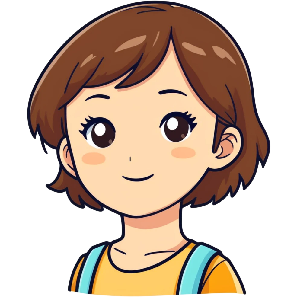brown hair girl emoji