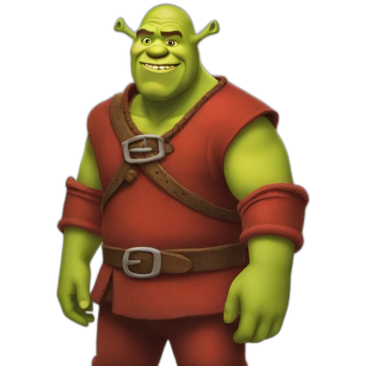 red-shrek emoji
