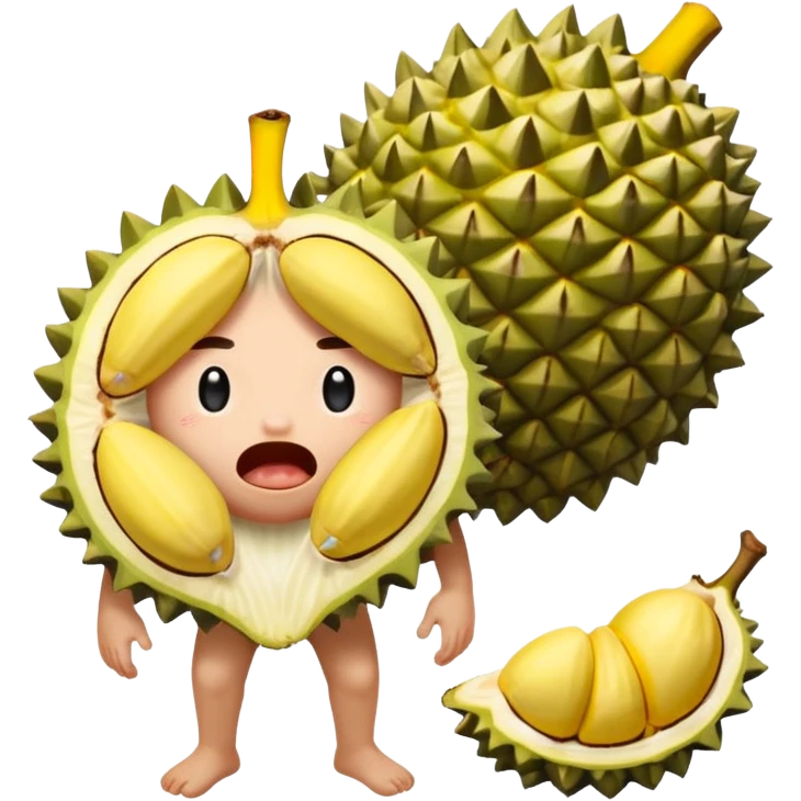 durian shit coming out from ass emoji