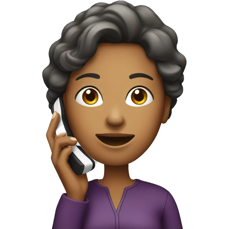 Woman talking on her cellphone emoji