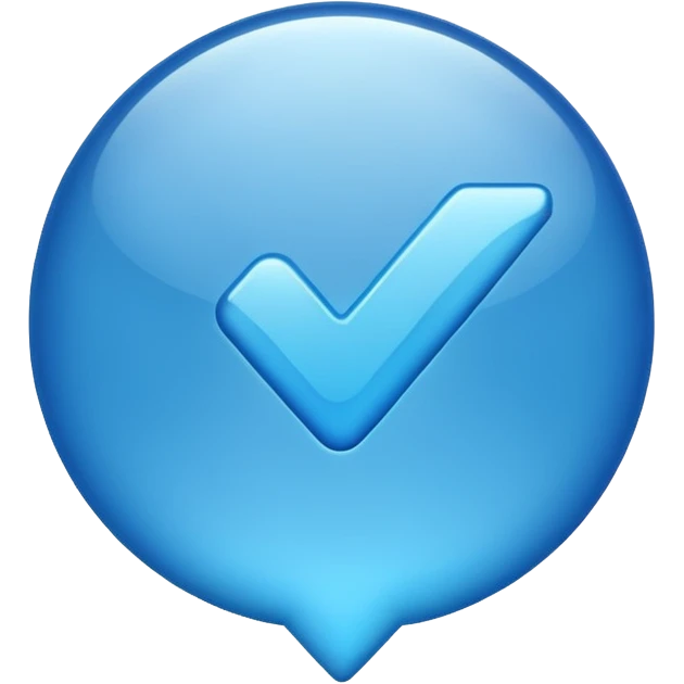 Mavi tik tiktok emoji