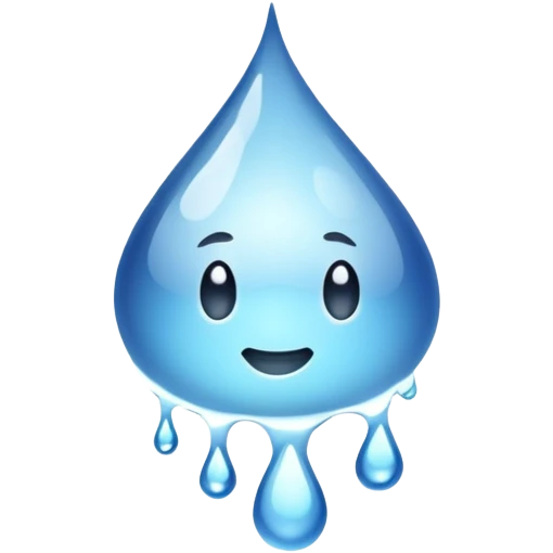 Water droplets dripping  emoji