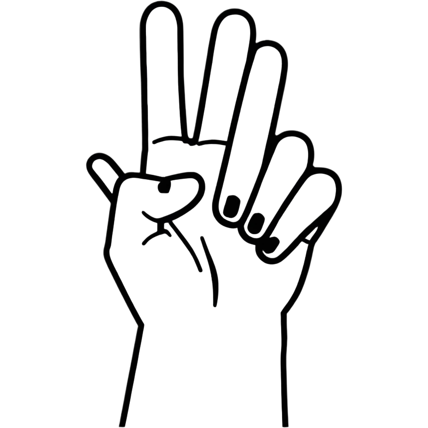 middle fingers emoji