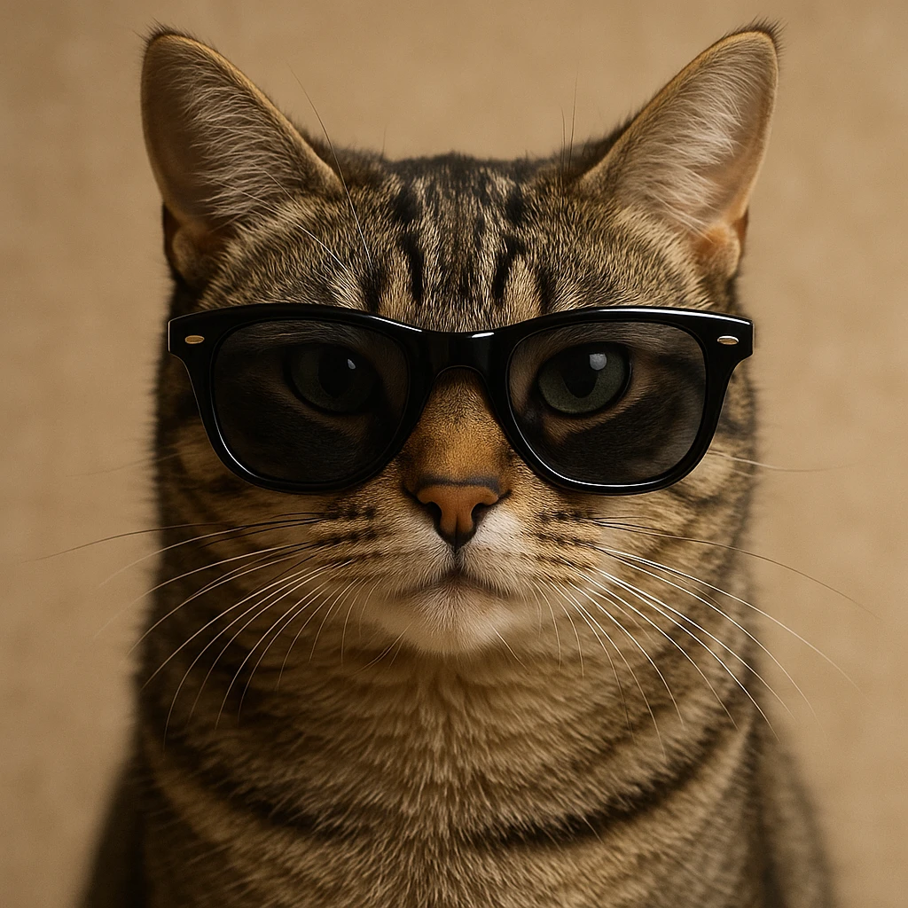 Cat wearing sunglasses emoji