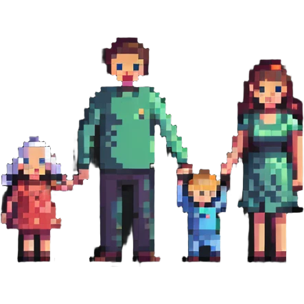 family with mom, dad, and baby emoji