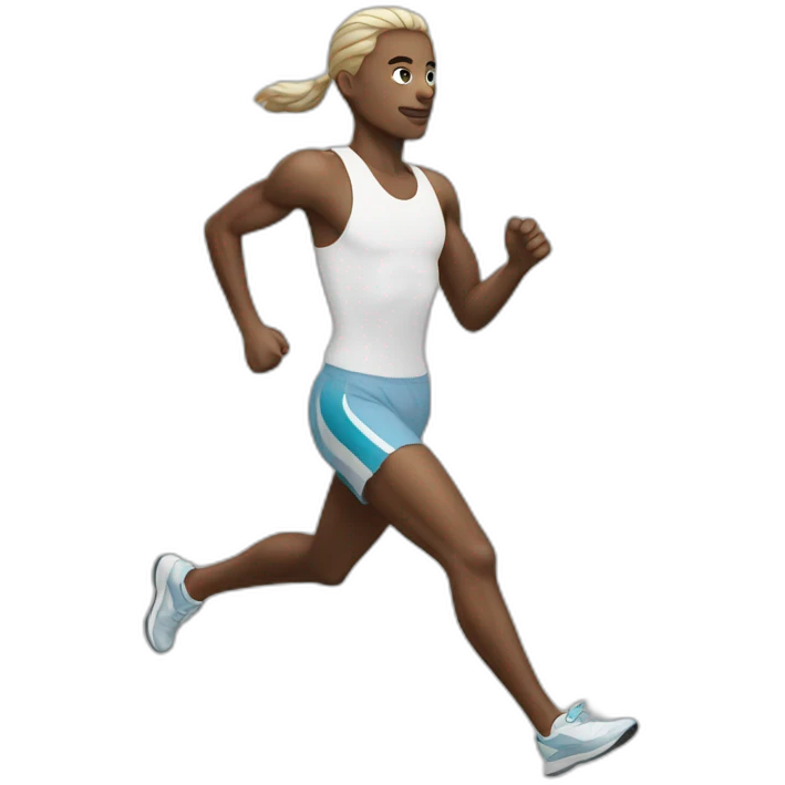 white runner emoji
