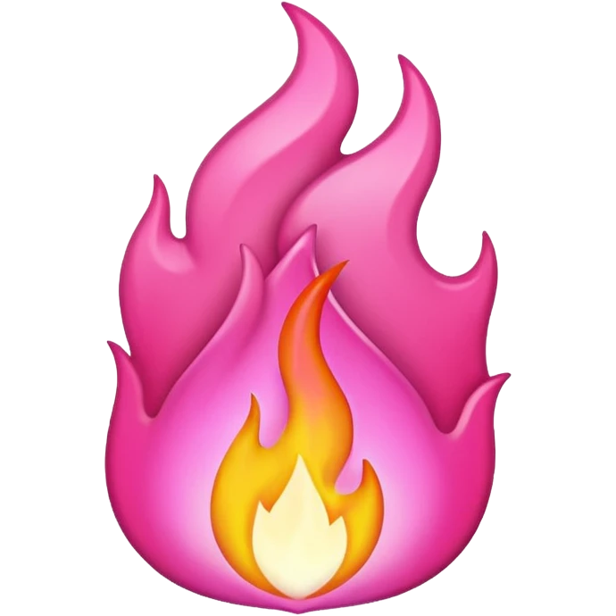Pink flame  emoji