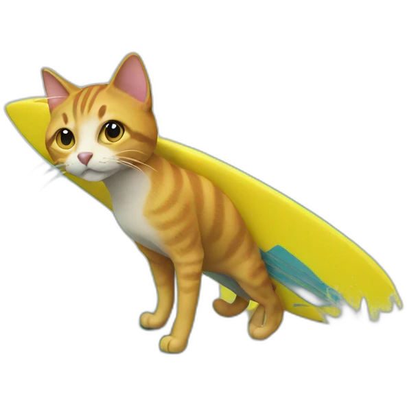 Surf cat emoji