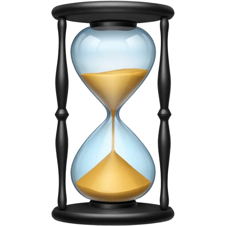 black hourglass emoji