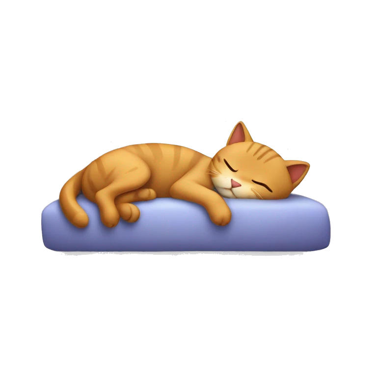 Gatto che dorme emoji