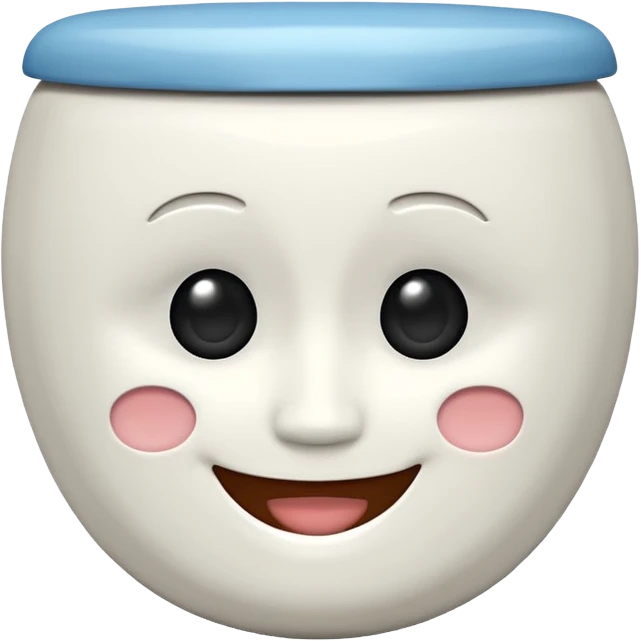 A 🚽 with a face 😀 emoji