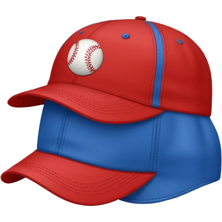 baseball cap blue (#00A3E0) and red (#F9423A) emoji