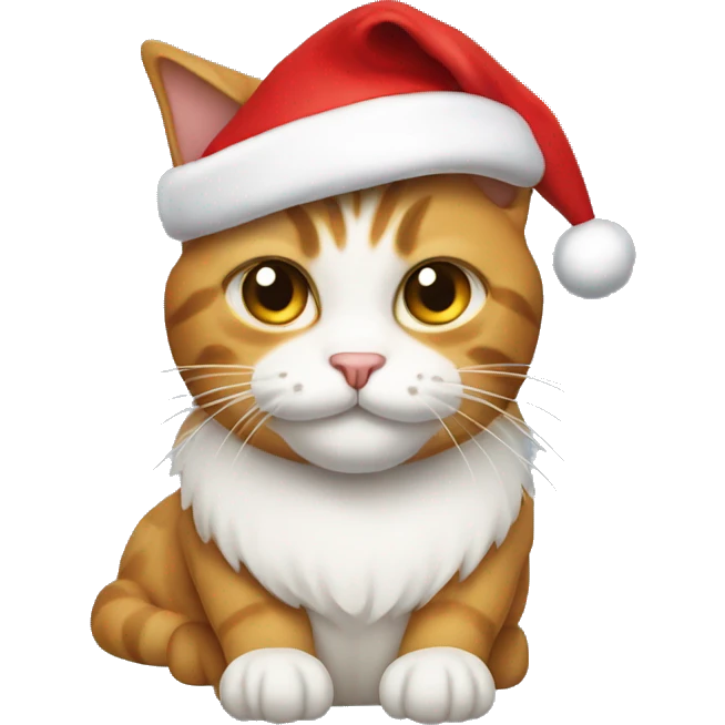 cat with santa hat emoji