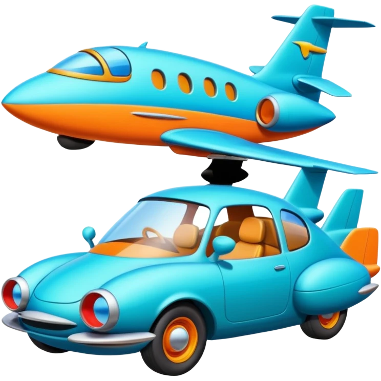 Jetson plane to Flinstones car emoji