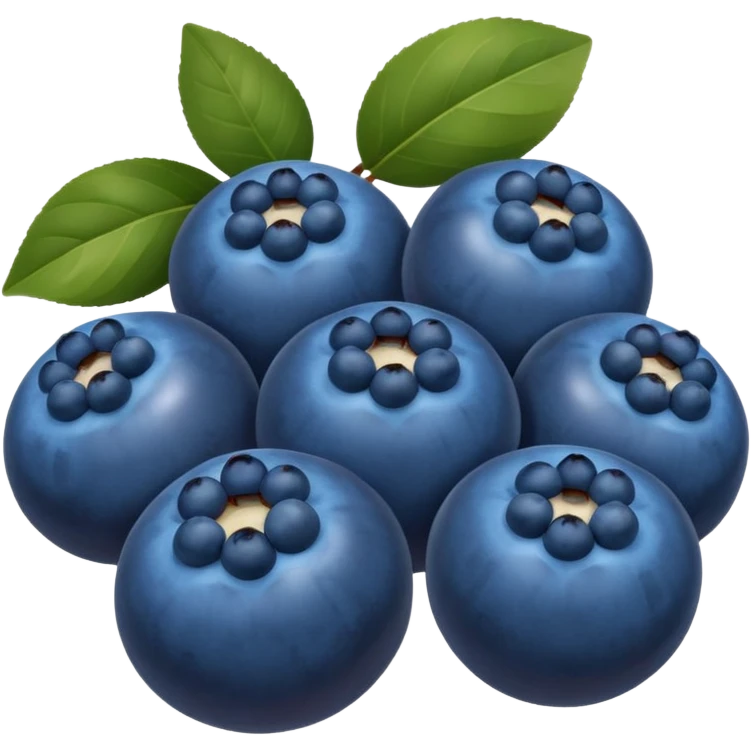 make the bluberies larger emoji