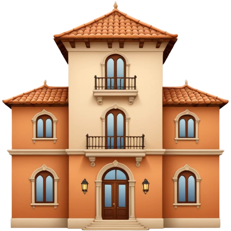 house with spanish architecture emoji