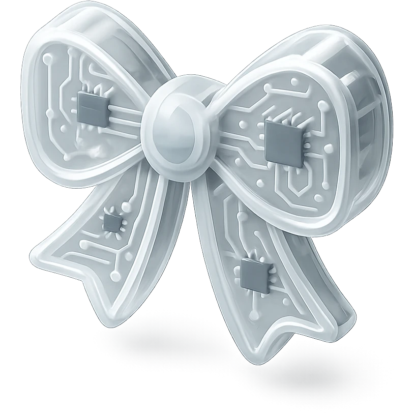 white gothic bow gothic bow emoji