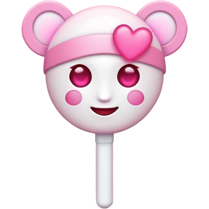 a fan emoji with heart eyes holding light stick emoji