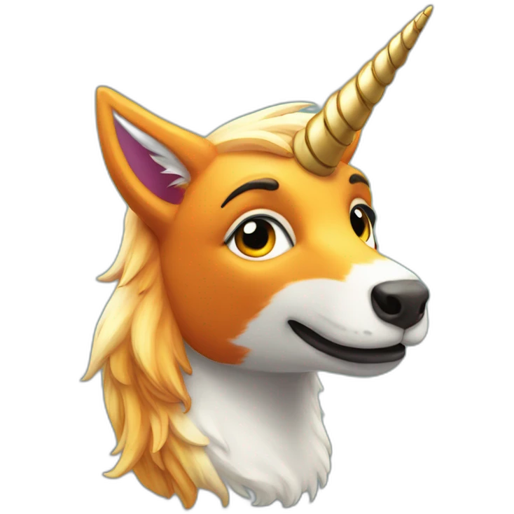 Unicorn fox emoji