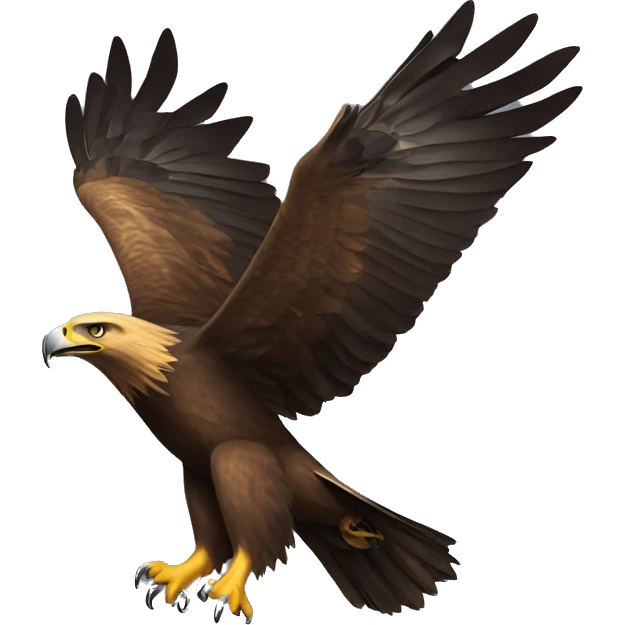 flying golden eagle emoji