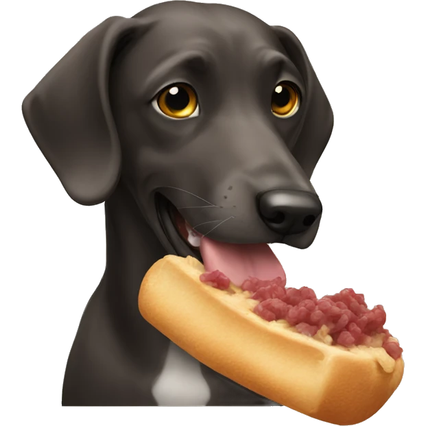 Dog eating emoji