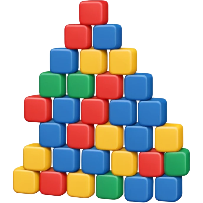 Wooden blocks with letters emoji