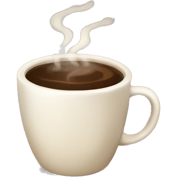 Cozy hot coffee emoji
