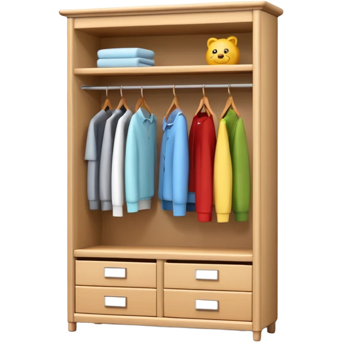 3D wardrobe shelf emoji