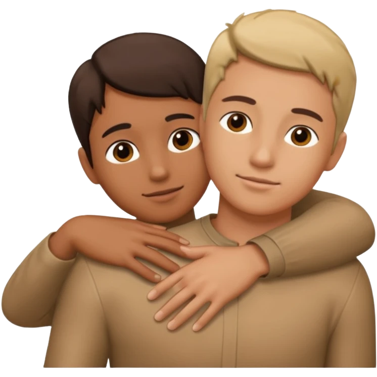 A Hand on placed on another persons shoulder zoomed in  emoji