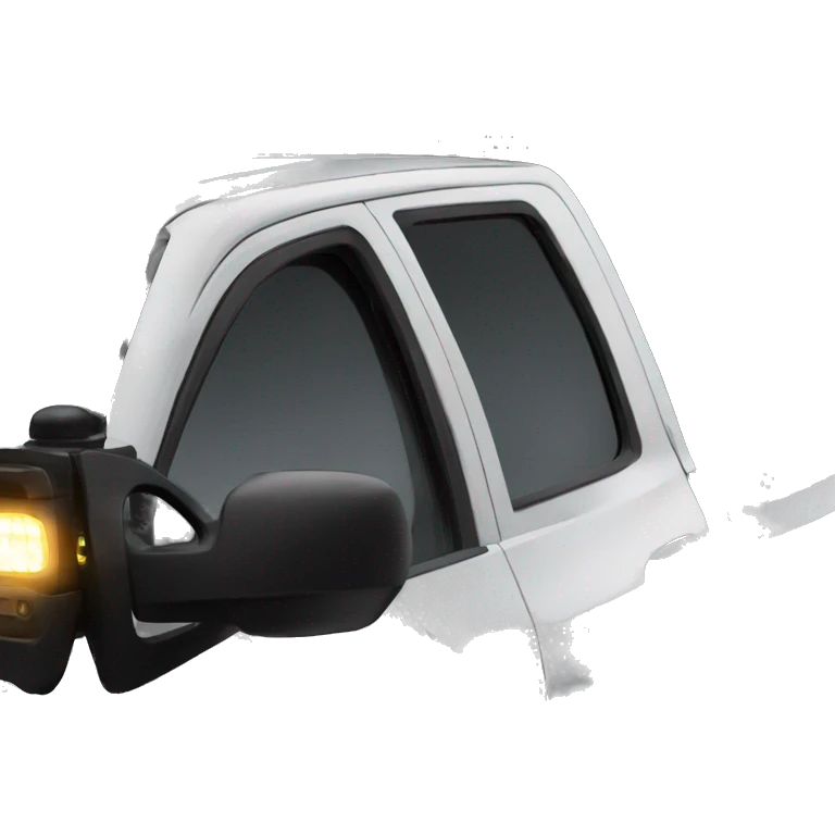 Tuned car truck dodge ram white lights emoji