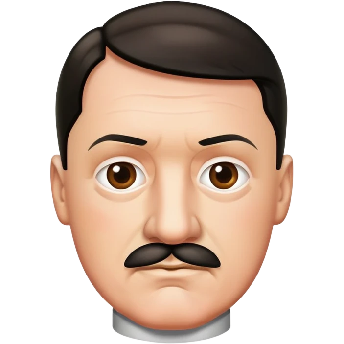 Hitler in apple emoji style emoji