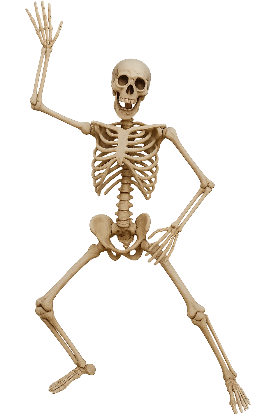 Halloween skeleton, make funny position, remove background   emoji
