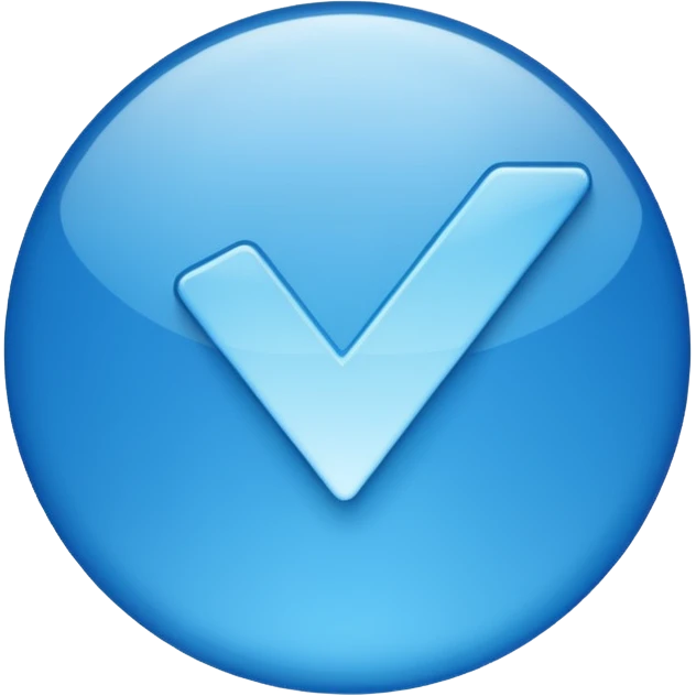  تیک آبی اینستا emoji