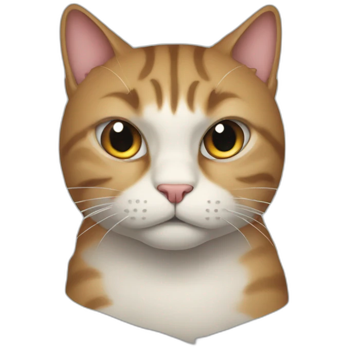 Bad cat emoji