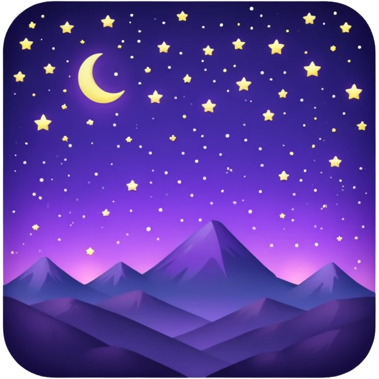 Purple night emoji