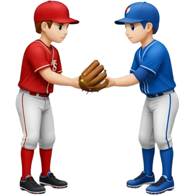 quiero dos equipos enemigos de baseball  emoji