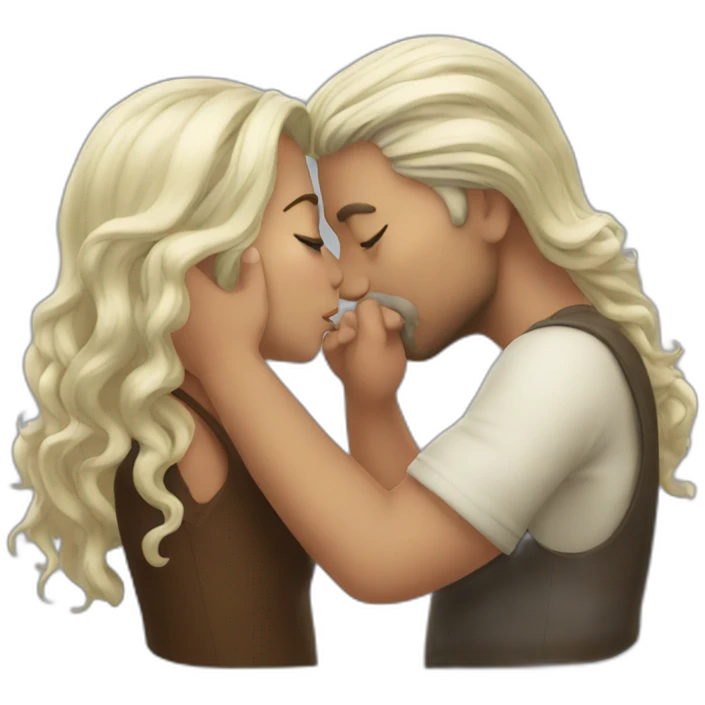 Whitch kissing emoji