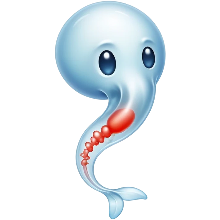 A single sperm cell, reproductive biology emoji