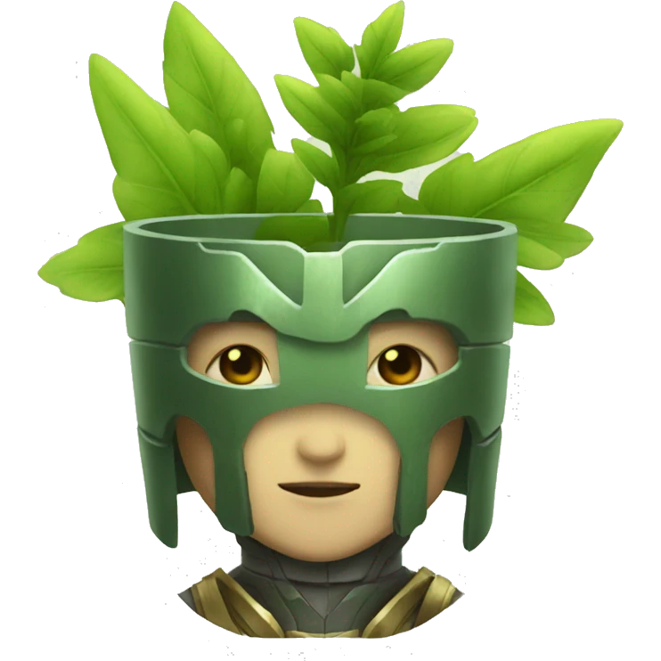 humanoid plant knight emoji