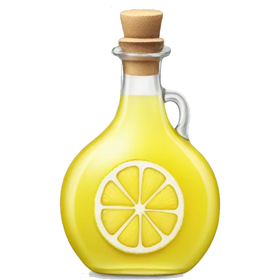 a single bottle of limoncello emoji