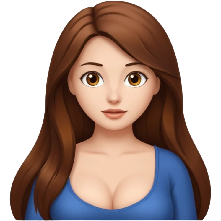 Девушка с большой голой грудью emoji