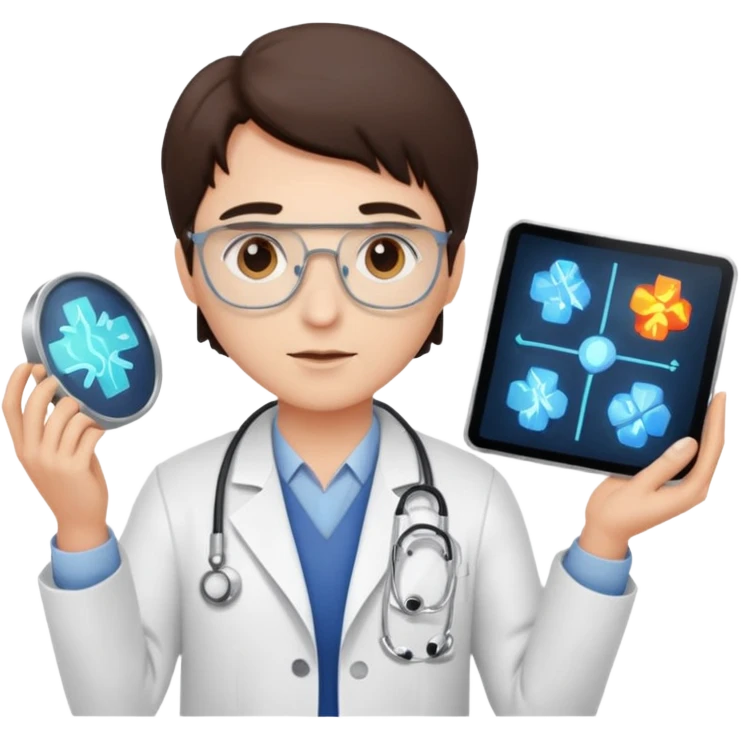 doctor designing an imaging protocol emoji