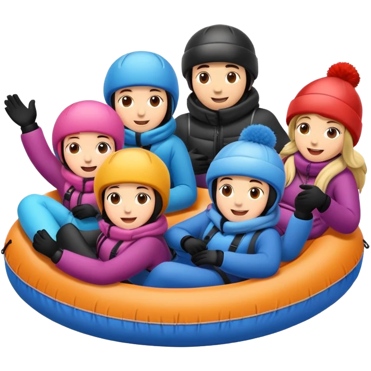 Snow tubing emoji