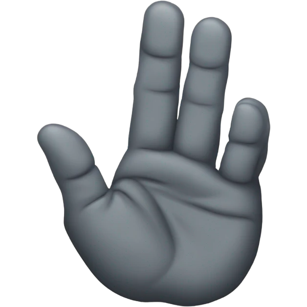 Rock on hand pointing down emoji