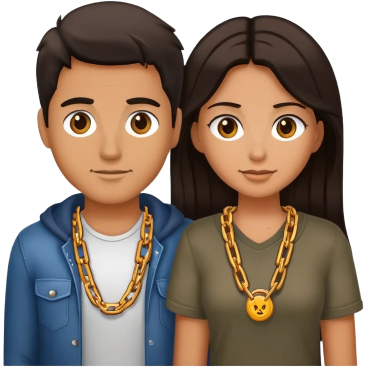 couple connected by a chain emoji