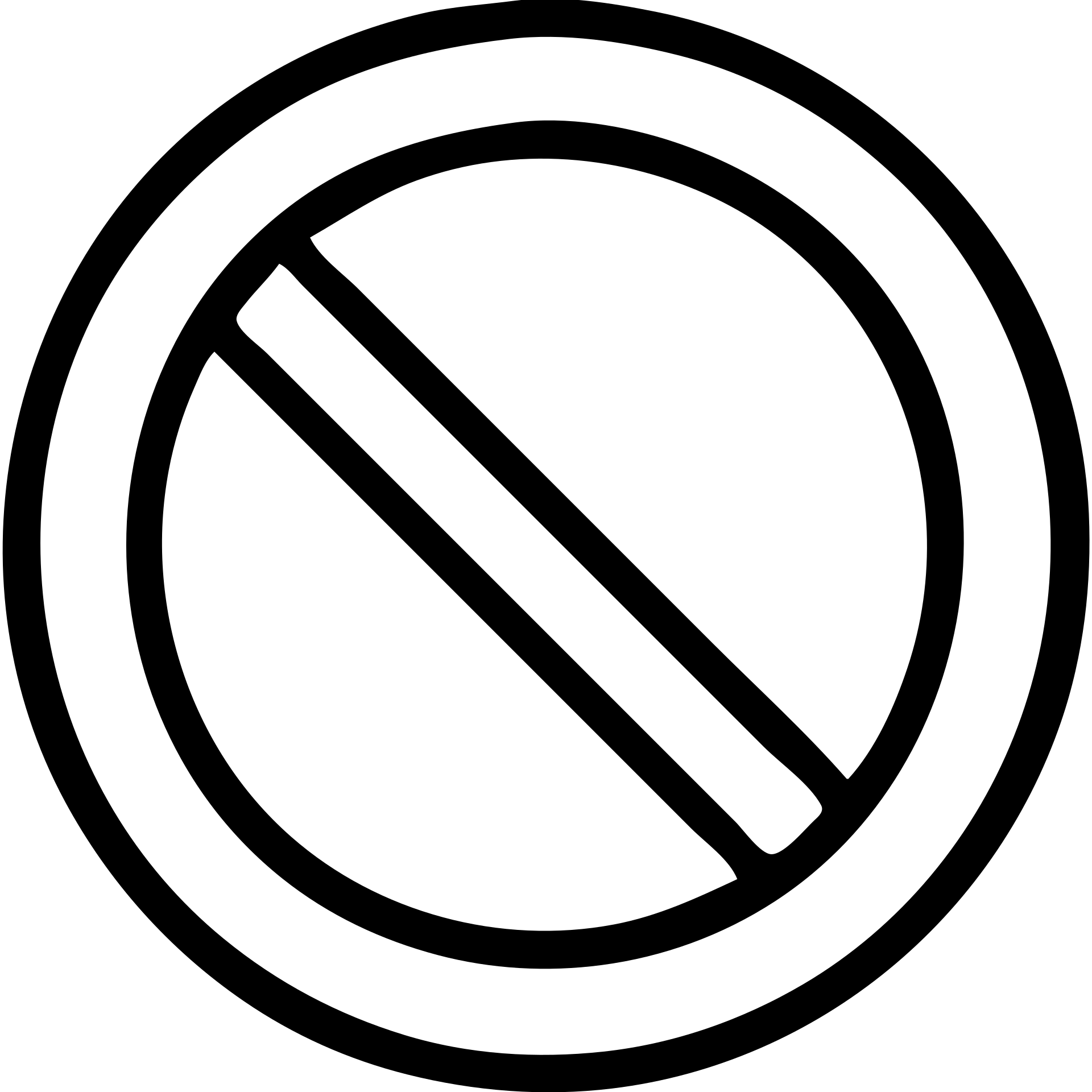 outlined prohibition sign icon emoji