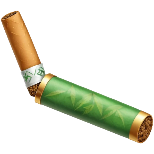 A blunt emoji